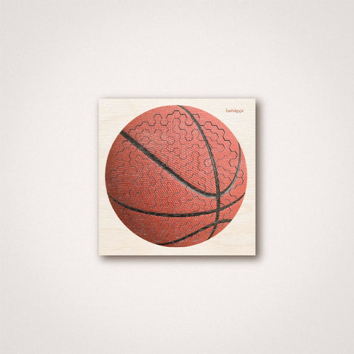 Behäppi Studio Basketball wooden jigsaw puzzle with 25 pieces, made in Estonia